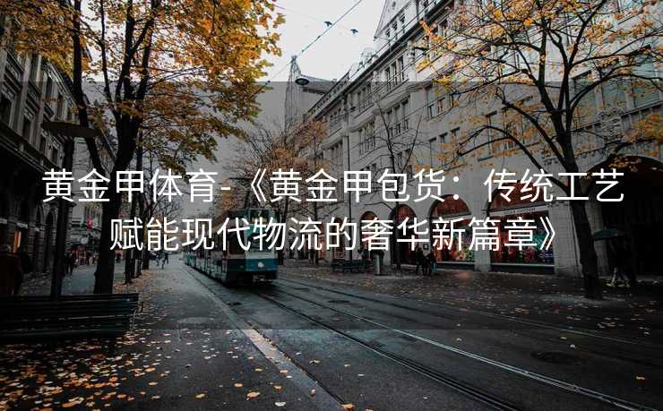 黄金甲体育-《黄金甲包货：传统工艺赋能现代物流的奢华新篇章》
