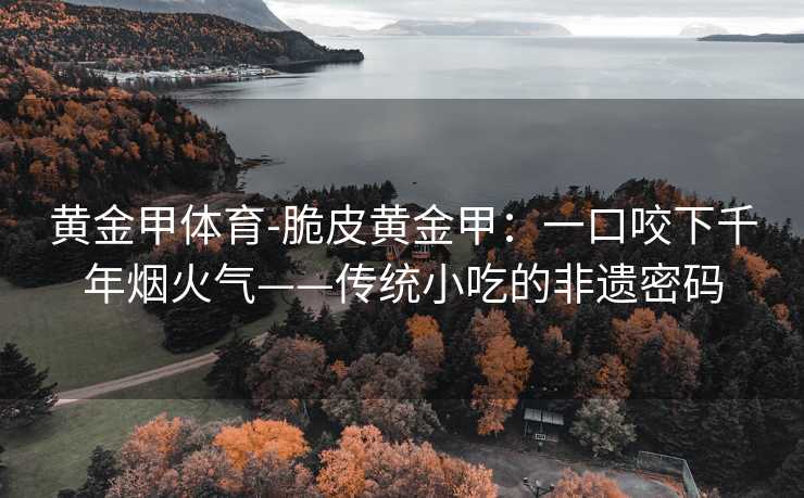 黄金甲体育-脆皮黄金甲：一口咬下千年烟火气——传统小吃的非遗密码