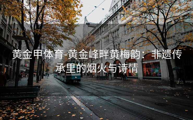 黄金甲体育-黄金峰畔黄梅韵：非遗传承里的烟火与诗情
